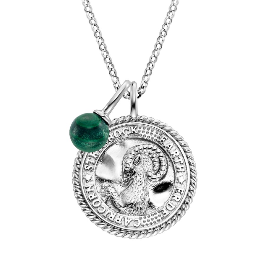 Engelsrufer Stříbrný náhrdelník Kozoroh ERN-CAPRI-MLZI (řetízek, 2x přívěsek) - Náhrdelníky