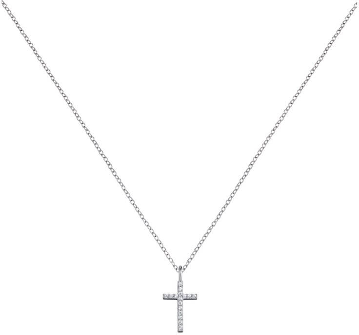 Engelsrufer Stříbrný náhrdelník Křížek se zirkony ERN-LILCROSS-ZI - Náhrdelníky