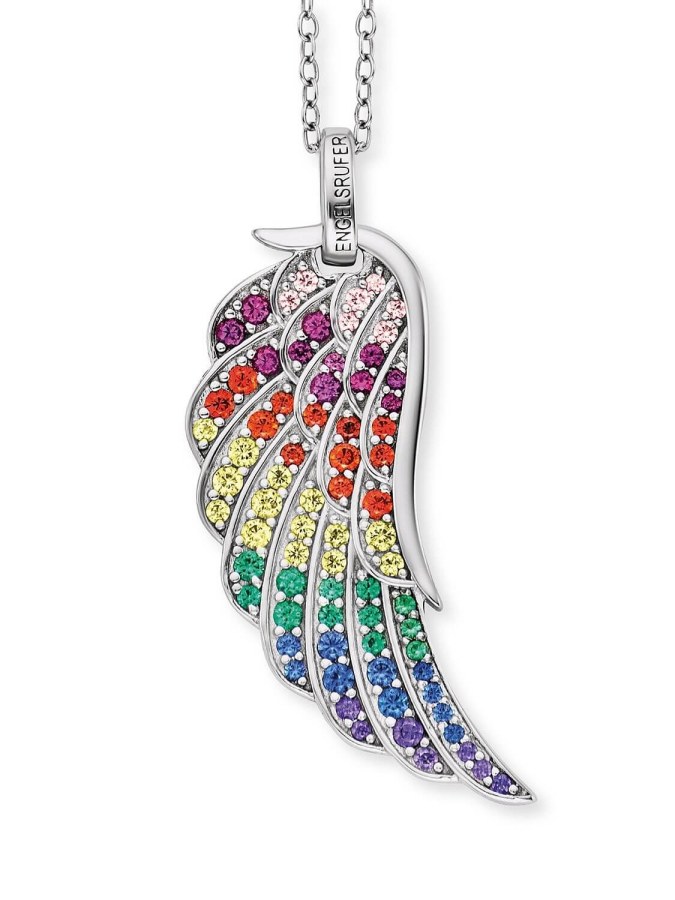 Engelsrufer Stříbrný náhrdelník s andělským křídlem ERN-WING-ZIM - Náhrdelníky