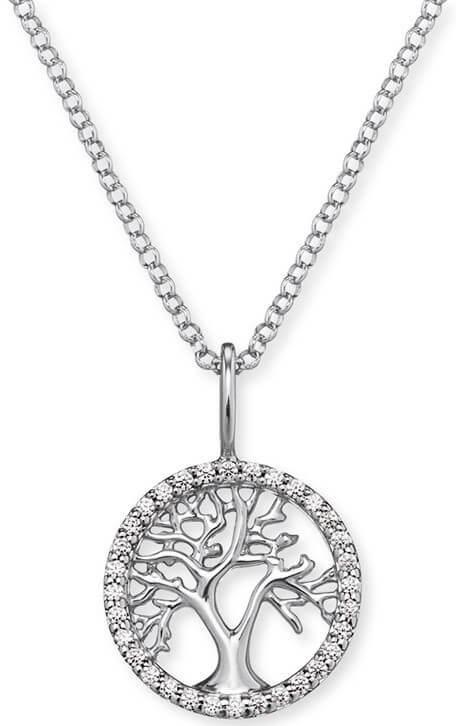Engelsrufer Stříbrný náhrdelník Strom života se zirkony ERN-LILTREE-ZI - Náhrdelníky