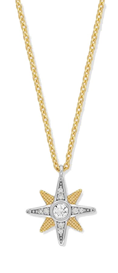 Engelsrufer Třpytivý bicolor náhrdelník s kubickými zirkony ERN-NSTAR-ZIBIG (řetízek, přívěsek) - Náhrdelníky