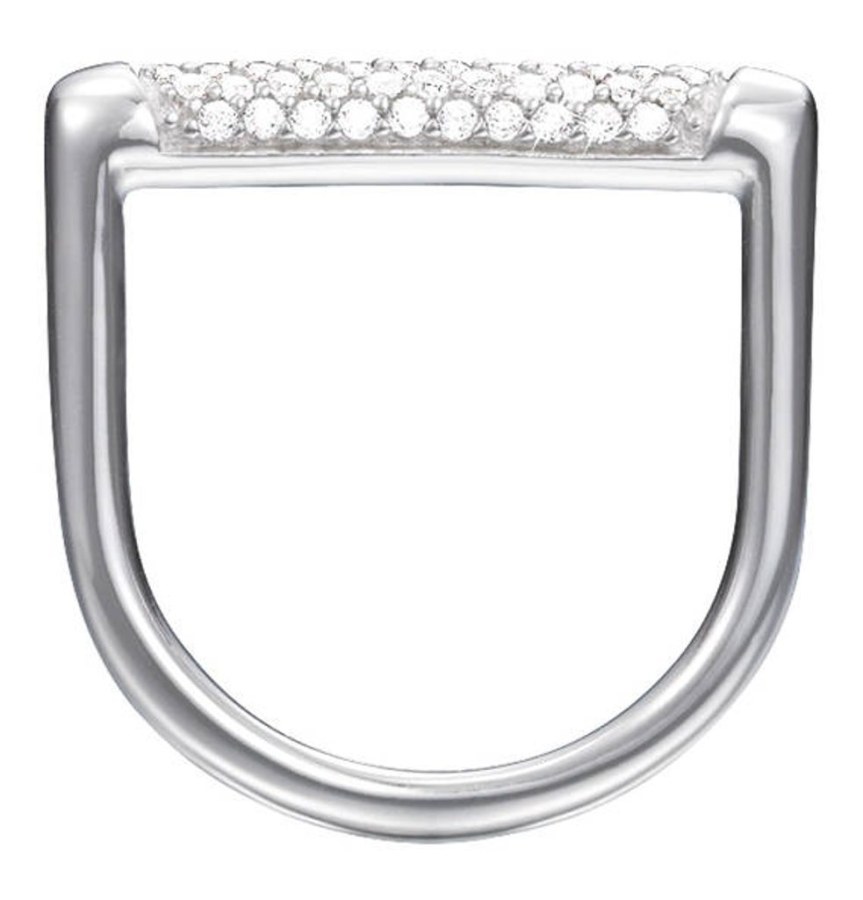 Esprit Moderní stříbrný prsten s krystaly ESRG92708A 55 mm - Prsteny Prsteny s kamínkem