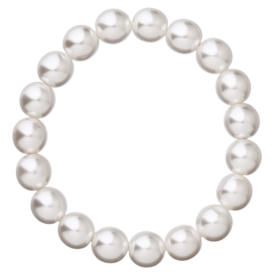 Evolution Group Elegantní perlový náramek 56010.1 white - Náramky Perlové náramky