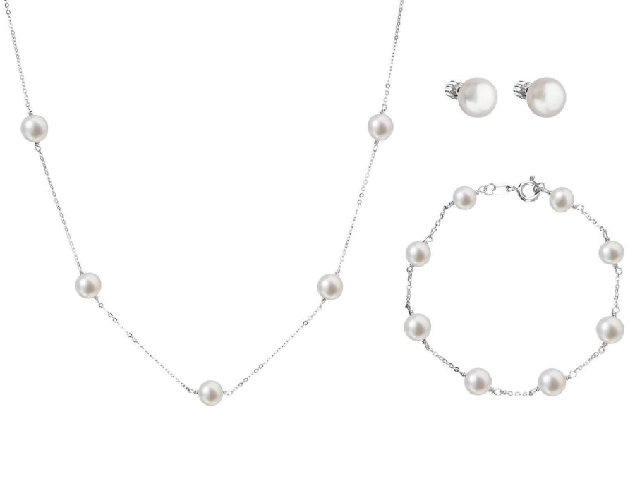 Evolution Group Elegantní zvýhodněná souprava šperků Pavona 21004.1, 22015.1, 23008.1 (náhrdelník, náramek, náušnice) - Sety šperků Zvýhodněné sety šperků