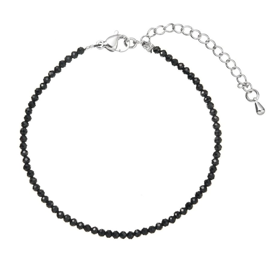 Evolution Group - Pavona Korálkový náramek s černým spinelem 43055.3 black spinel Evolution Group - Pavona Korálkový náramek s černým spinelem 43055.3 black spinel - Náramky Řetízkové náramky