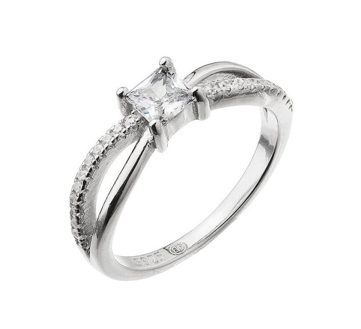 Evolution Group - Pavona Moderní stříbrný prsten s čirými zirkony 15016.1 crystal 54 mm Evolution Group - Pavona Moderní stříbrný prsten s čirými zirkony 15016.1 crystal 54 mm - Prsteny Prsteny s kamínkem
