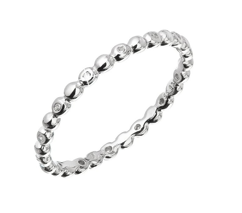 Evolution Group - Pavona Minimalistický stříbrný prsten se zirkony 15005.1 crystal 53 mm Evolution Group - Pavona Minimalistický stříbrný prsten se zirkony 15005.1 crystal 53 mm - Prsteny Prsteny s kamínkem