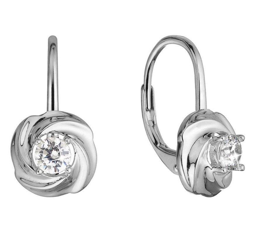 Evolution Group - Pavona Módní stříbrné náušnice se zirkonem 11507.1 crystal Evolution Group - Pavona Módní stříbrné náušnice se zirkonem 11507.1 crystal - Náušnice Visací náušnice