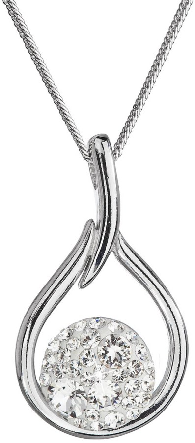 Evolution Group Nadčasový stříbrný náhrdelník s krystaly Swarovski 32075.1 (řetízek, přívěsek)