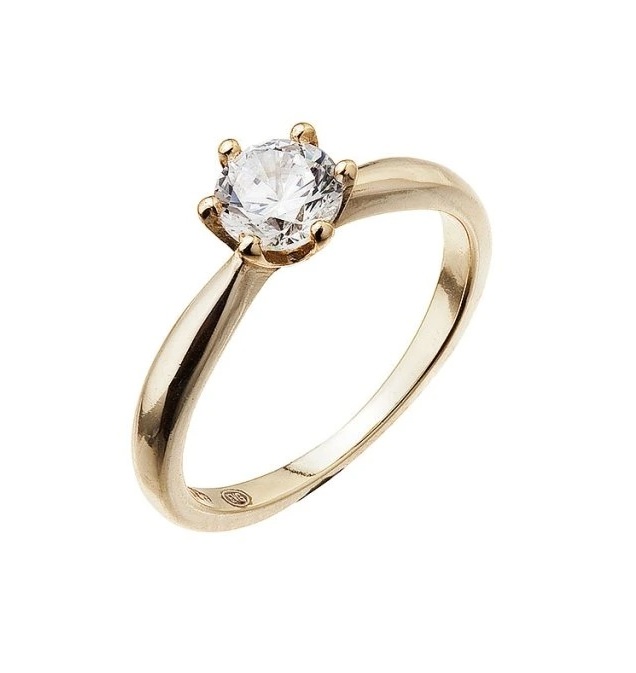 Evolution Group - Pavona Pozlacený zásnubní prsten s jemným zirkonem 15014.1 crystal 48 mm Evolution Group - Pavona Pozlacený zásnubní prsten s jemným zirkonem 15014.1 crystal 48 mm - Prsteny Prsteny s kamínkem