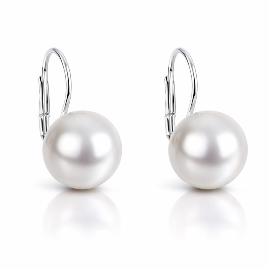 Evolution Group - Pavona Půvabné visací náušnice se syntetickými perlami 71106.1 - Náušnice Visací náušnice