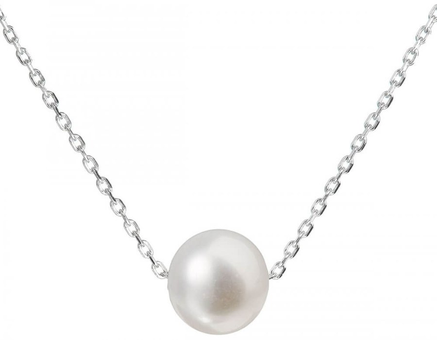 Evolution Group Stříbrný náhrdelník s pravou perlou Pavona 22014.1 - Náhrdelníky