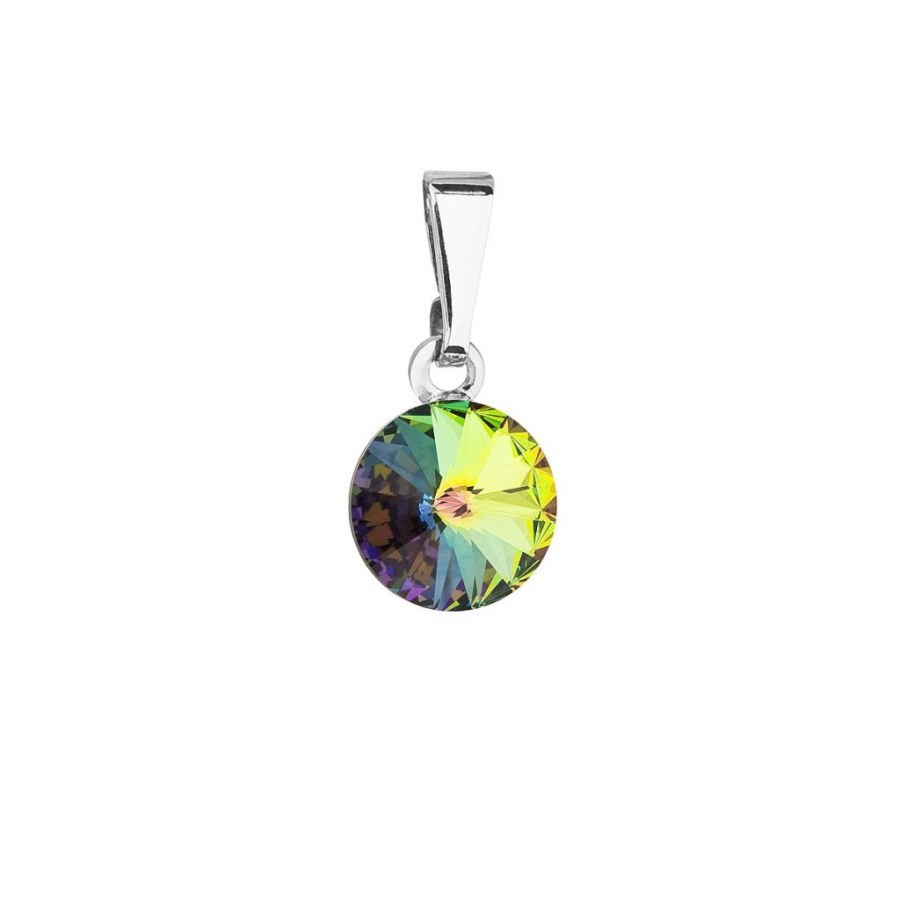 Evolution Group - Pavona Moderní přívěsek s zeleným krystalem Swarovski 54018.5 vitrail medium - Přívěsky Přívěsky na řetízky