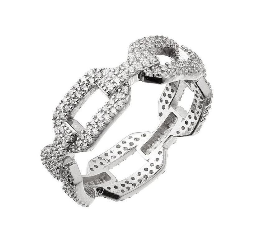 Evolution Group - Pavona Výrazný dámský prsten s čirými zirkony 15019.1 crystal 52 mm Evolution Group - Pavona Výrazný dámský prsten s čirými zirkony 15019.1 crystal 52 mm - Prsteny Prsteny s kamínkem