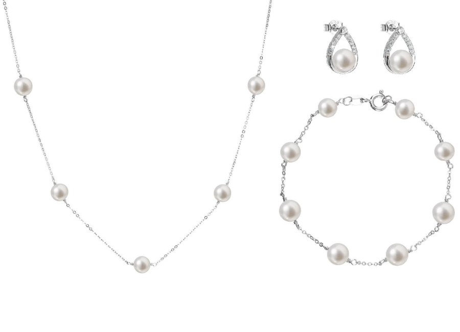 Evolution Group Zvýhodněná souprava stříbrných šperků Pavona 21033.1, 22015.1, 23008.1 (náhrdelník, náramek, náušnice) - Sety šperků Zvýhodněné sety šperků