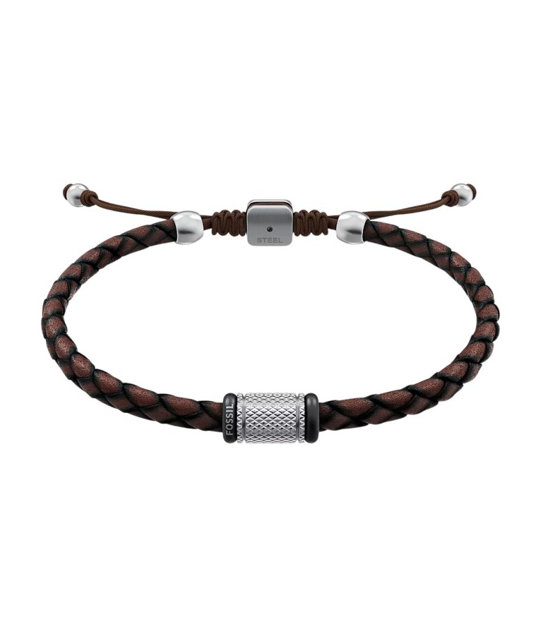 Fossil Elegantní kožený náramek pro muže Machine JF05009998 - Náramky Kožené náramky
