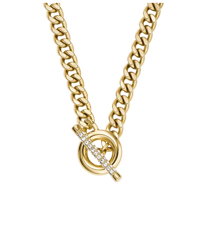 Fossil Dámský náhrdelník s krystaly Carlie T-Bar JF04956710