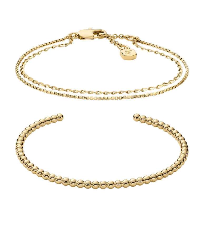 Fossil Elegantní dámský set pozlacených náramků Ellis JA7293SET - Sety šperků Soupravy šperků