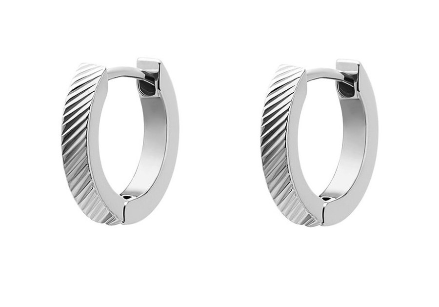Fossil Elegantní ocelové kruhy Harlow JF04772040 Fossil Elegantní ocelové kruhy Harlow JF04772040 - Náušnice Kruhy