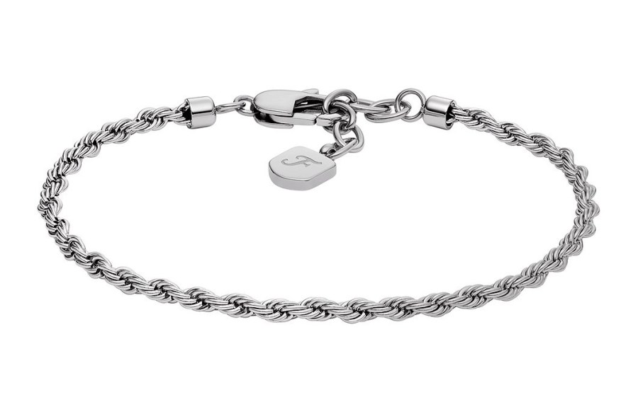Fossil Elegantní pánský náramek z oceli Valis JF04822040 Fossil Elegantní pánský náramek z oceli Valis JF04822040 - Náramky Řetízkové náramky