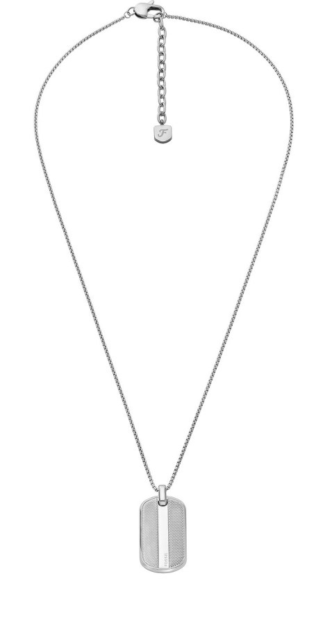 Fossil Pánský ocelový náhrdelník Psí známka Knox JF04882040 - Náhrdelníky