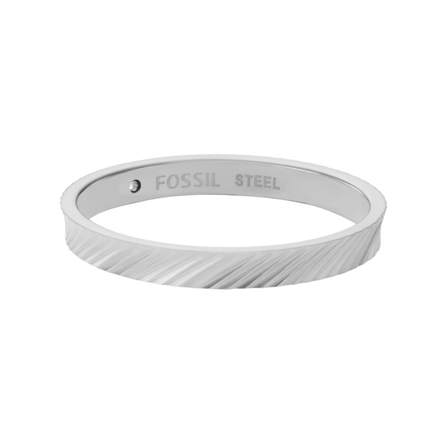 Fossil Moderní ocelový prsten Harlow JF04757040 52 mm - Prsteny Prsteny s&nbsp;kamínkem