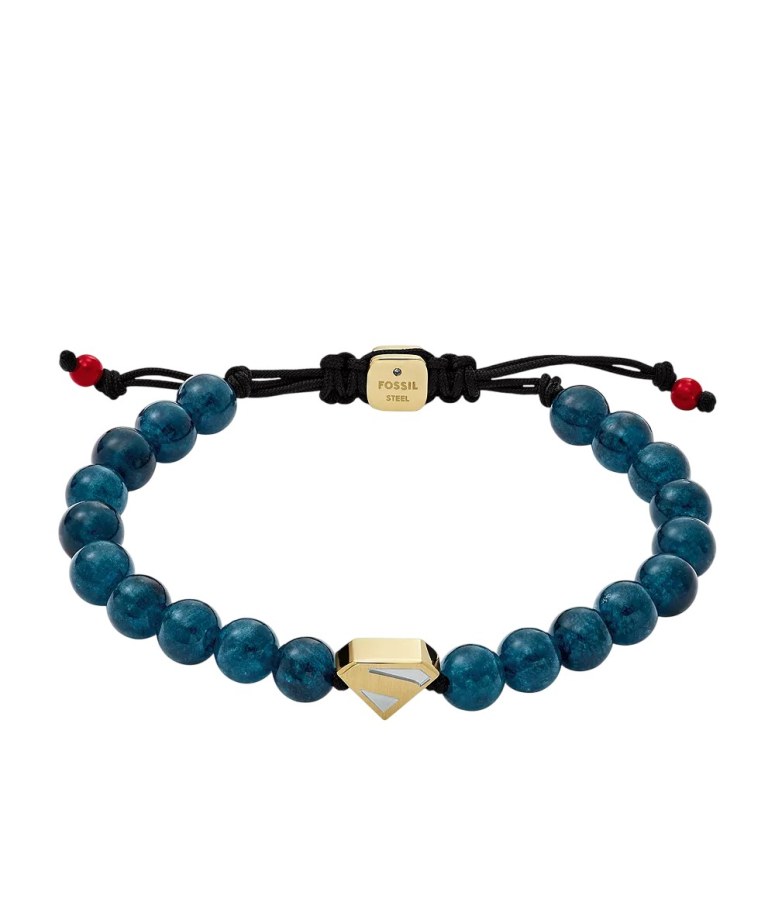 Fossil Pánský náramek z&nbsp;křemence Superman JFC04891998 - Náramky Korálkové náramky