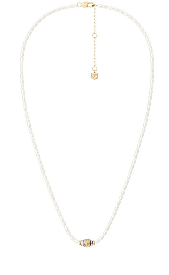 Fossil Překrásný perlový náhrdelník Harlow JF04992998