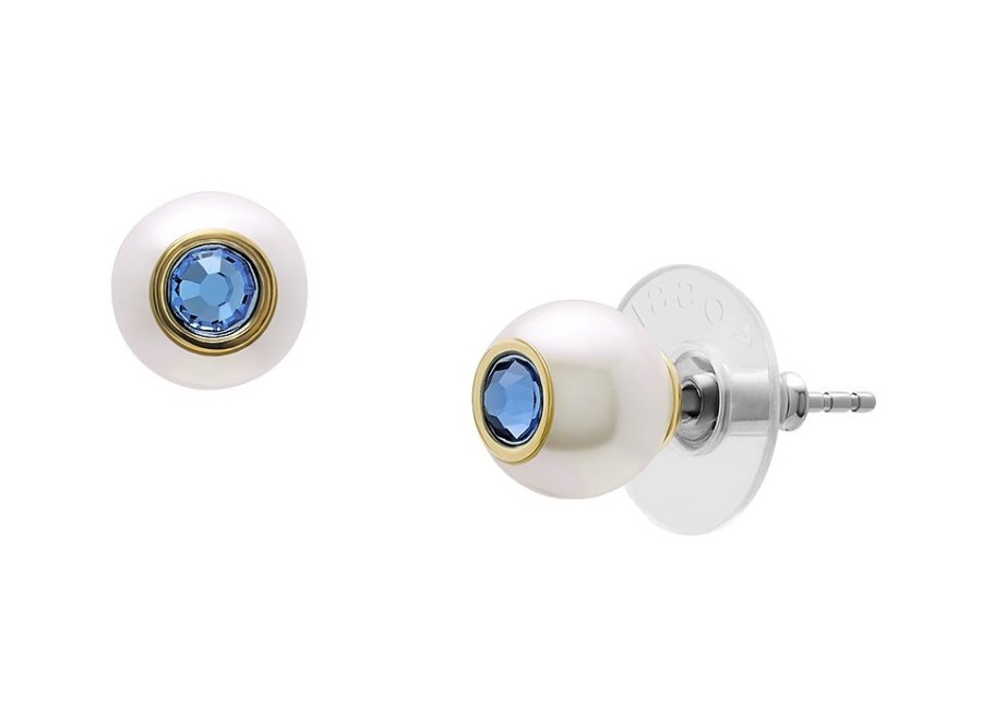 Fossil Slušivé náušnice s modrými krystaly Bright Baubles JA7253710 Fossil Slušivé náušnice s modrými krystaly Bright Baubles JA7253710 - Náušnice Pecky
