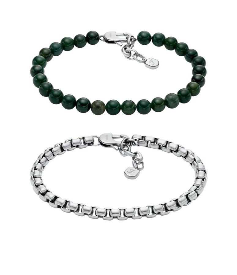 Fossil Stylový set pánských náramků JF04940SET - Náramky Korálkové náramky