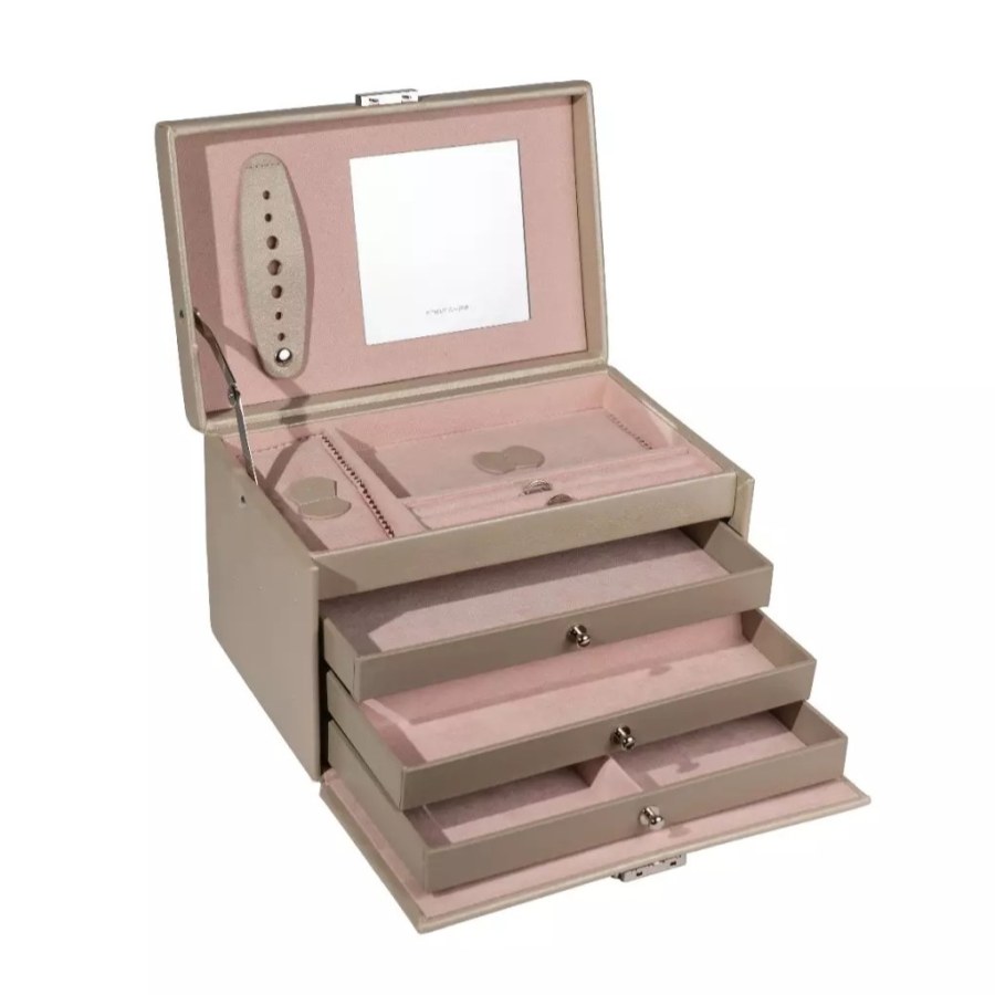 Friedrich Lederwaren Luxusní jemně zlatavá šperkovnice Classico Rosé 23238-93 - Šperkovnice a&nbsp;stojany na šperky Klasické šperkovnice