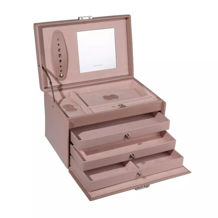 Friedrich Lederwaren Luxusní růžová šperkovnice Classico Rosé 23238-90 - Šperkovnice a&nbsp;stojany na šperky Klasické šperkovnice