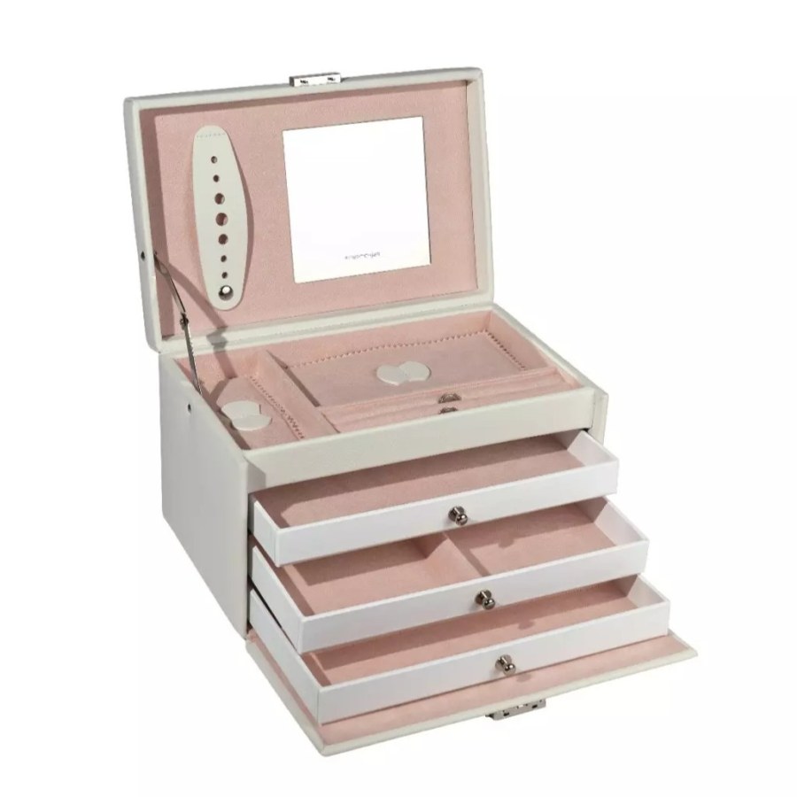 Friedrich Lederwaren Luxusní smetanová šperkovnice Classico Rosé 23238-10 - Šperkovnice a&nbsp;stojany na šperky Klasické šperkovnice