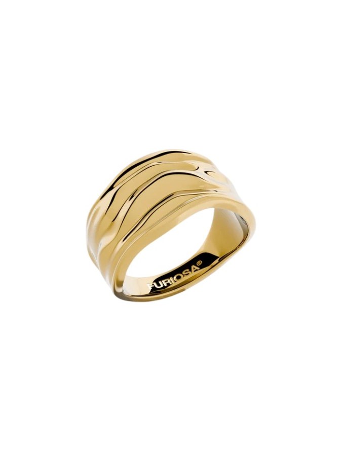 Furiosa Designový pozlacený prsten Muse SR-MUSE-G 54 mm