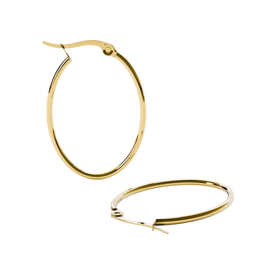 Furiosa Elegantní pozlacené kruhy Loop Hoop SE-LOOPHOOP-G