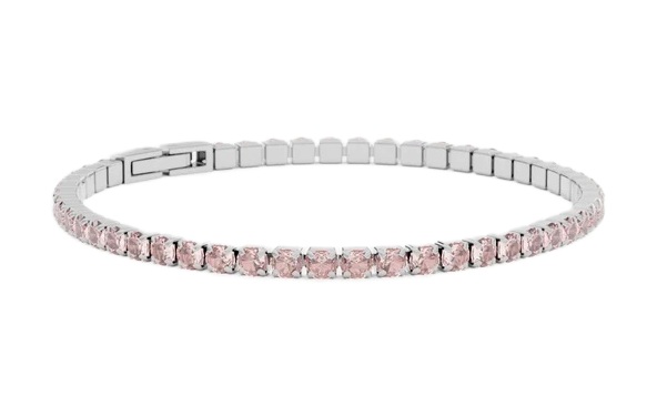 Furiosa Tenisový náramek s růžovými krystaly Swarovski SB-ROSALINETENNIS-S 16 cm - Náramky Řetízkové náramky