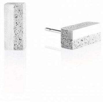 Gravelli Náušnice z betonu a oceli Block Steel GJEWSSG004UN - Náušnice Pecky