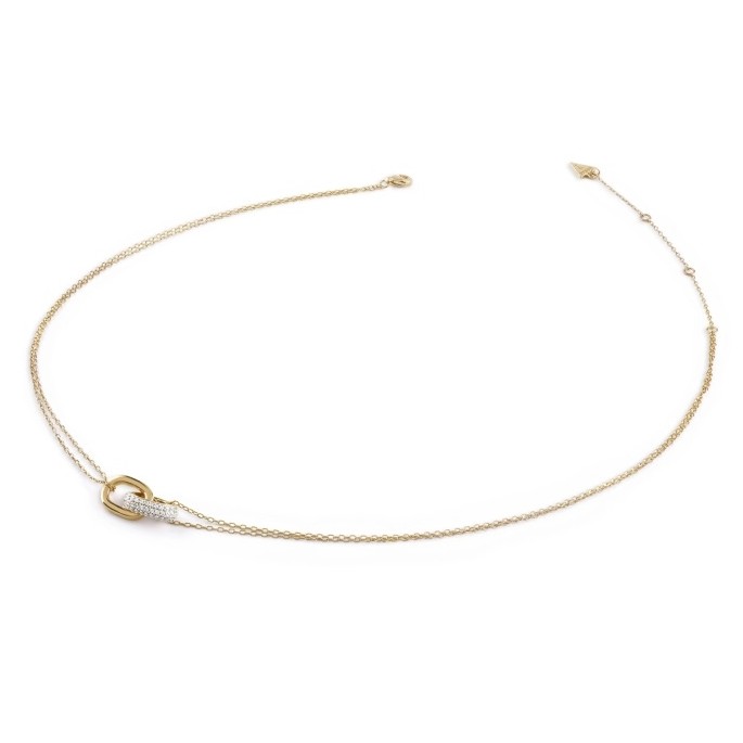 Guess Dvojitý náhrdelník se zirkony Nuances JSBN04546JWYGT/U