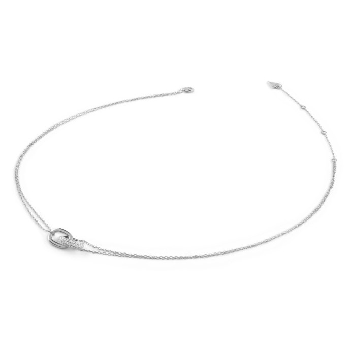 Guess Dvojitý náhrdelník se zirkony Nuances JSBN04550JWRHT/U - Náhrdelníky