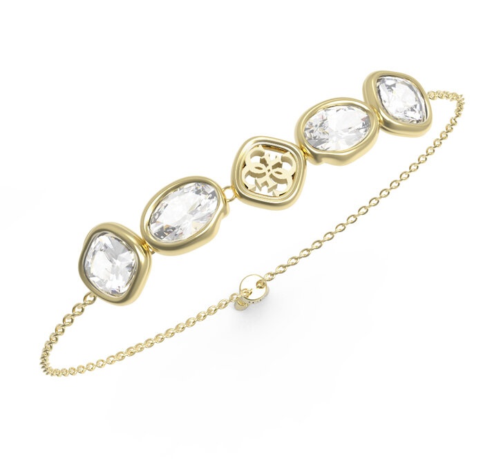 Guess Elegantní náramek s čirými krystaly Mamounia JUBB05570JWYGT/U - Náramky Řetízkové náramky