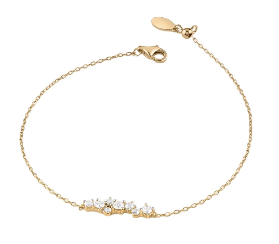 Guess Elegantní pozlacený náramek Jardin JSBB04461JWYG 18,5 cm - Náramky Řetízkové náramky