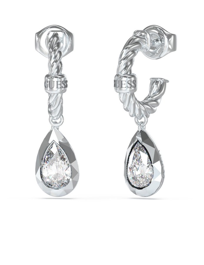Guess Elegantní ocelové náušnice 4G Light JUBE05243JWRHT/U Guess Elegantní ocelové náušnice 4G Light JUBE05243JWRHT/U - Náušnice Visací náušnice