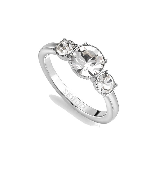 Guess Elegantní ocelový prsten se zirkony JUBR03178JWRH 54 mm - Prsteny Prsteny s kamínkem