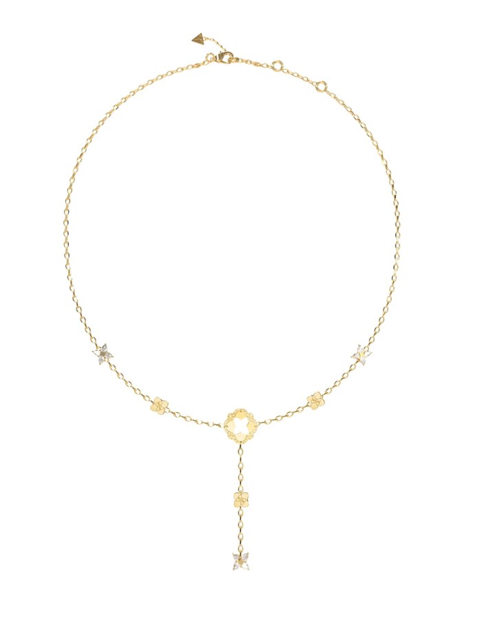 Guess Elegantní pozlacený náhrdelník Wild Flower JUBN05496JWYGT/U