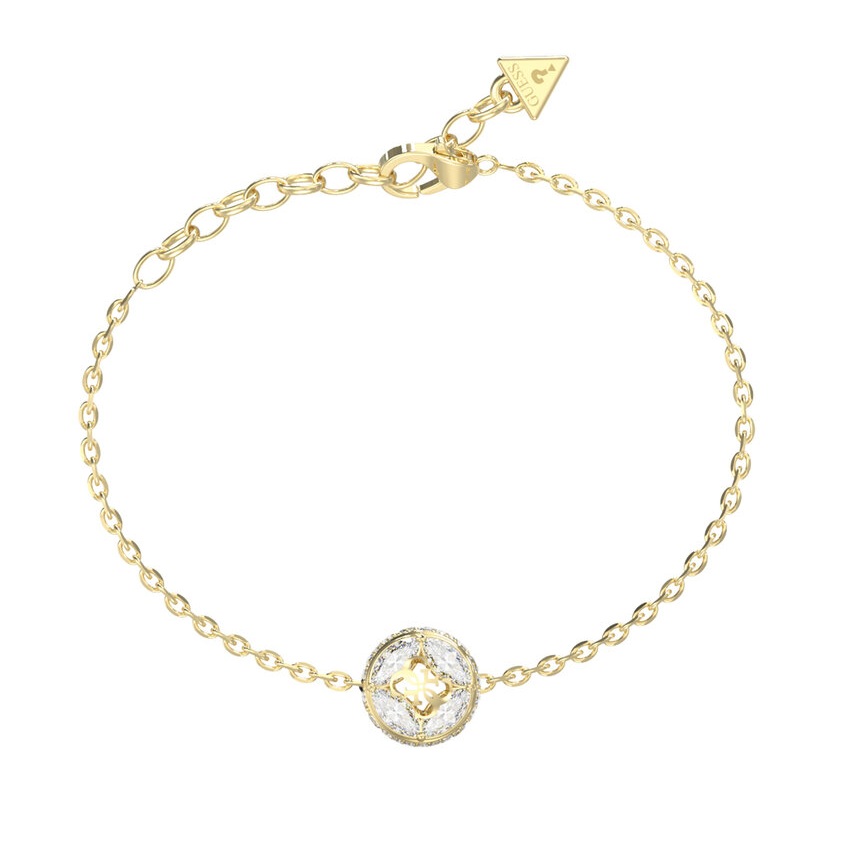 Guess Elegantní pozlacený náramek 4G Supreme JUBB06397JWYG 18,4 cm