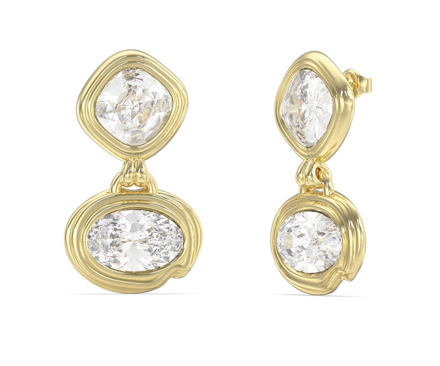 Guess Elegantní visací náušnice s&nbsp;krystaly Mamounia JUBE05313JWYGT/U - Náušnice Visací náušnice