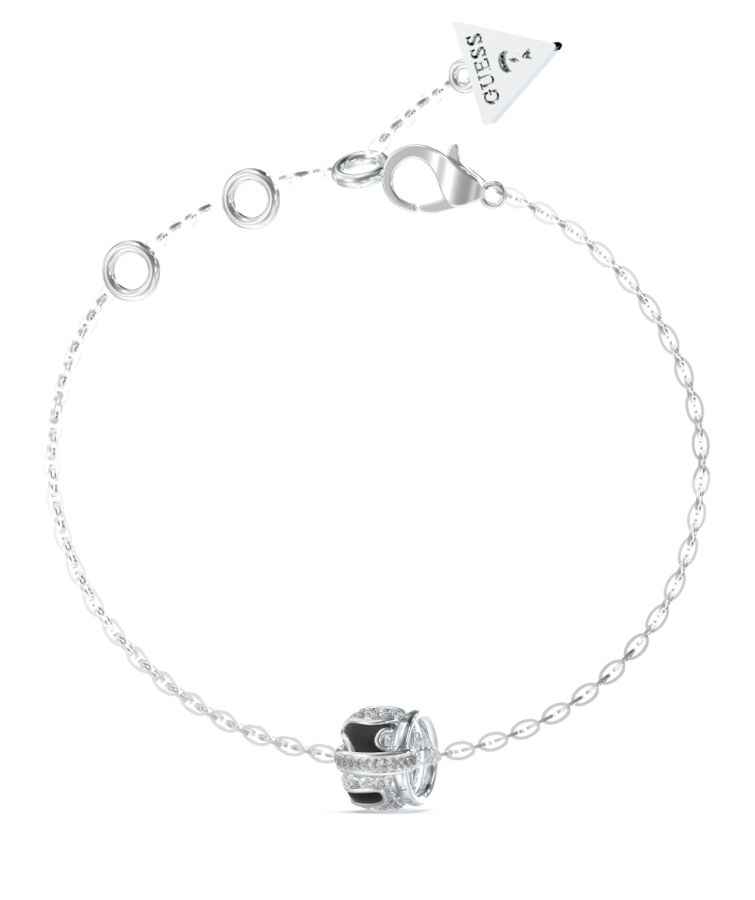 Guess Fashion ocelový náramek s krystaly Fabulous Me JUBB05192JWRHBK 21 cm Guess Fashion ocelový náramek s krystaly Fabulous Me JUBB05192JWRHBK 21 cm - Náramky Náramky se symboly