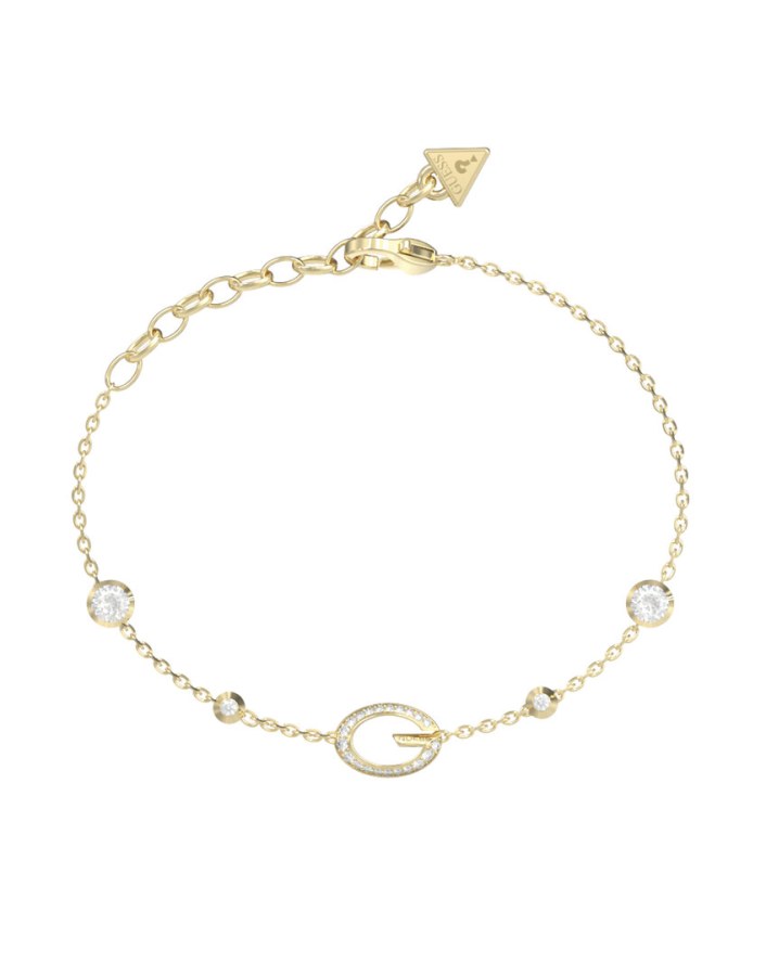 Guess Fashion pozlacený náramek G Camden JUBB06337JWYG 18,4 cm - Náramky Řetízkové náramky