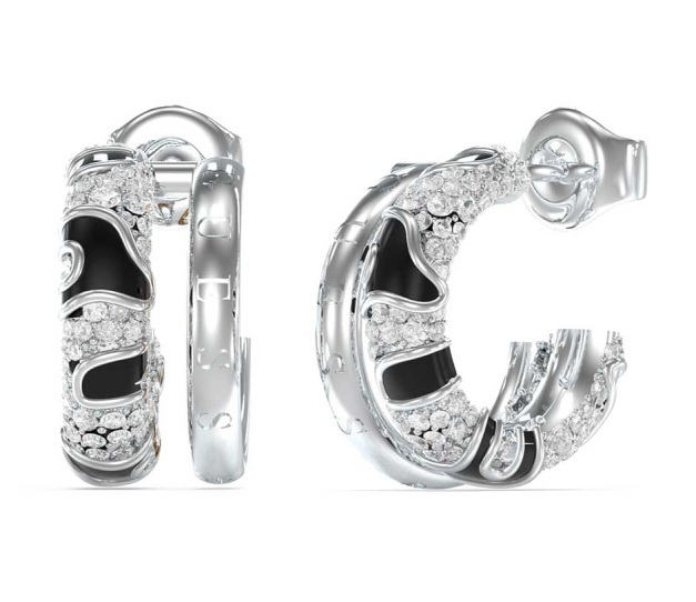 Guess Jedinečné kruhové náušnice s krystaly Fabulous Me JUBE05193JWRHBKT/U Guess Jedinečné kruhové náušnice s krystaly Fabulous Me JUBE05193JWRHBKT/U - Náušnice Kruhy