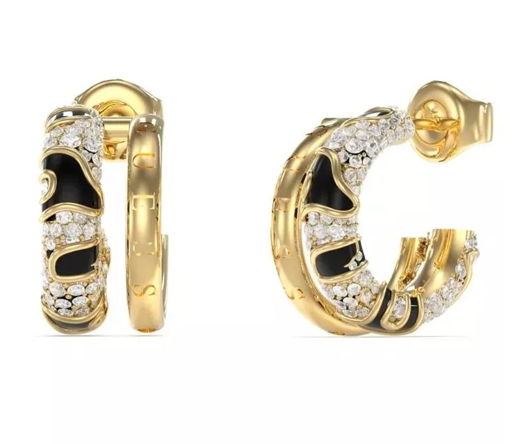 Guess Jedinečné kruhové náušnice s krystaly Fabulous Me JUBE05193JWYGBKT/U Guess Jedinečné kruhové náušnice s krystaly Fabulous Me JUBE05193JWYGBKT/U - Náušnice Kruhy